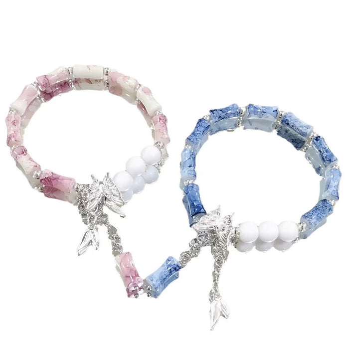 Wholesale Bamboo Ink Butterfly Bracelet Versatile