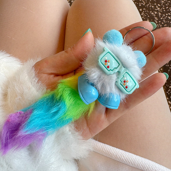 Wholesale Handmade Cute Bag Plush Pendant Jewelry Creative Little Girl Heart Keychain