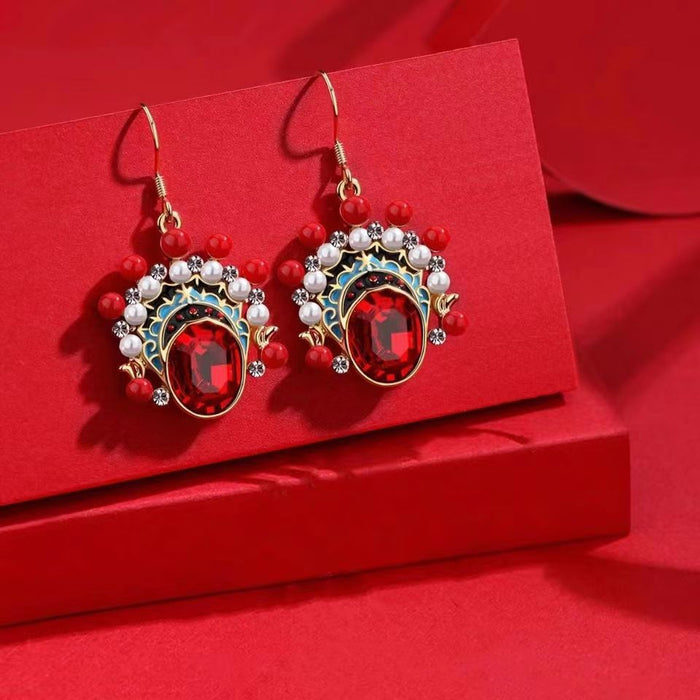 Wholesale  Peking Opera facial makeup earrings