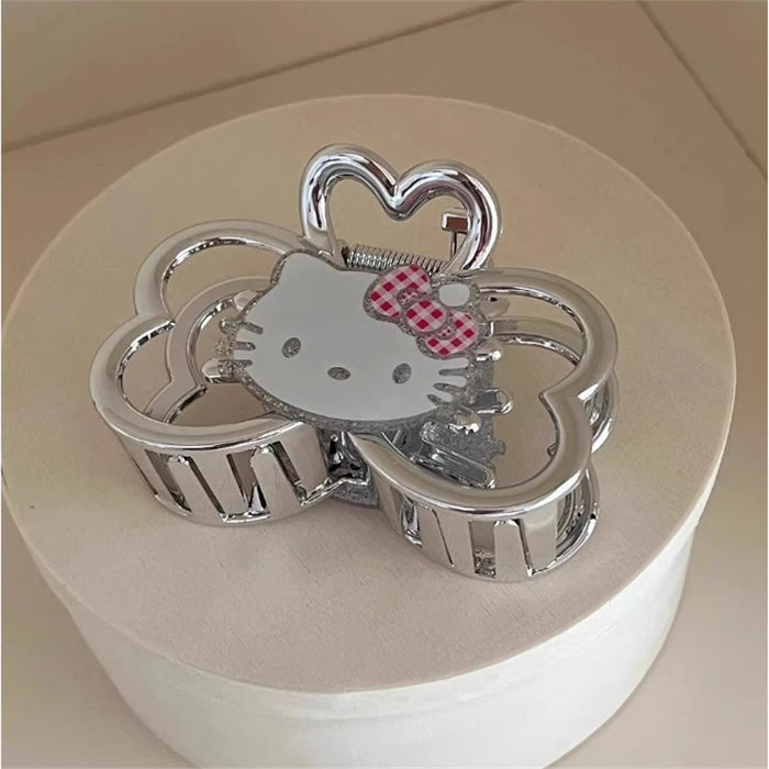 Wholesale Sparkling Cat Double-Sided Hair Clips