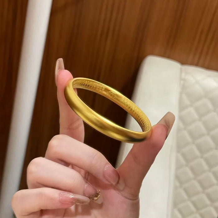 Wholesale Heart Sutra Gold Plated Agate Bangle Fashion Accessory Gift For Her Boutique Resale
