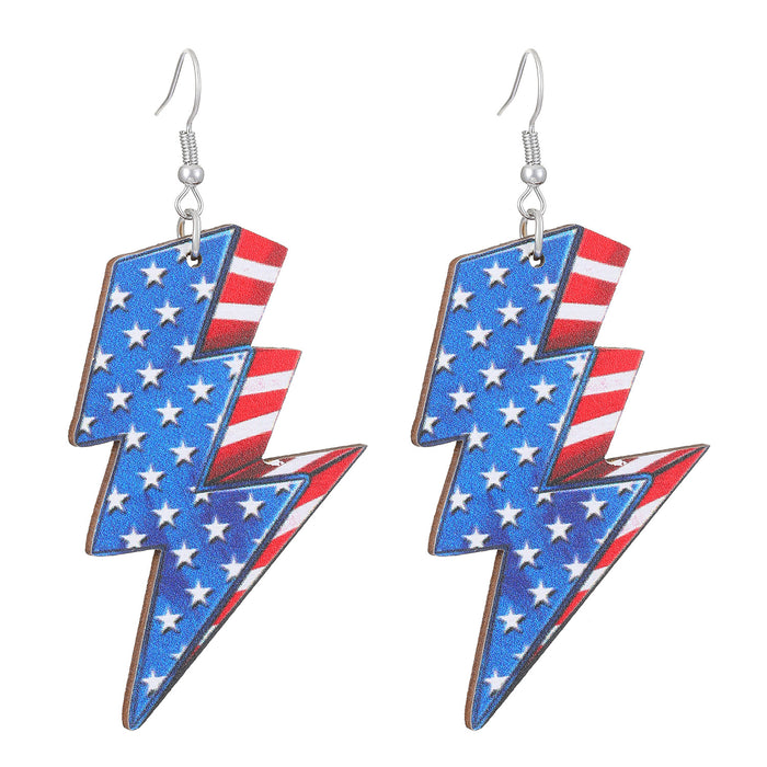 Wholesale National Flag Ice Cream Star Boots Cross Love Set Earrings Cross Border Accessories