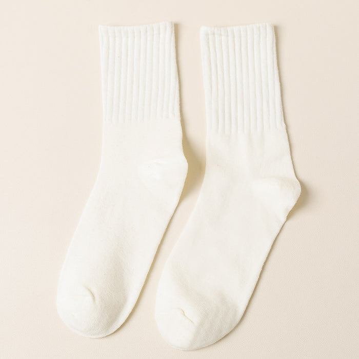 Wholesale New socks with vertical stripes, mid tube socks, sports cotton socks, trend