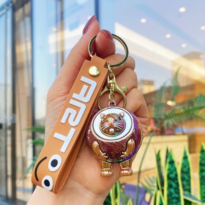 Wholesale 10 PCS Colorful and cute cartoon silicone keychains