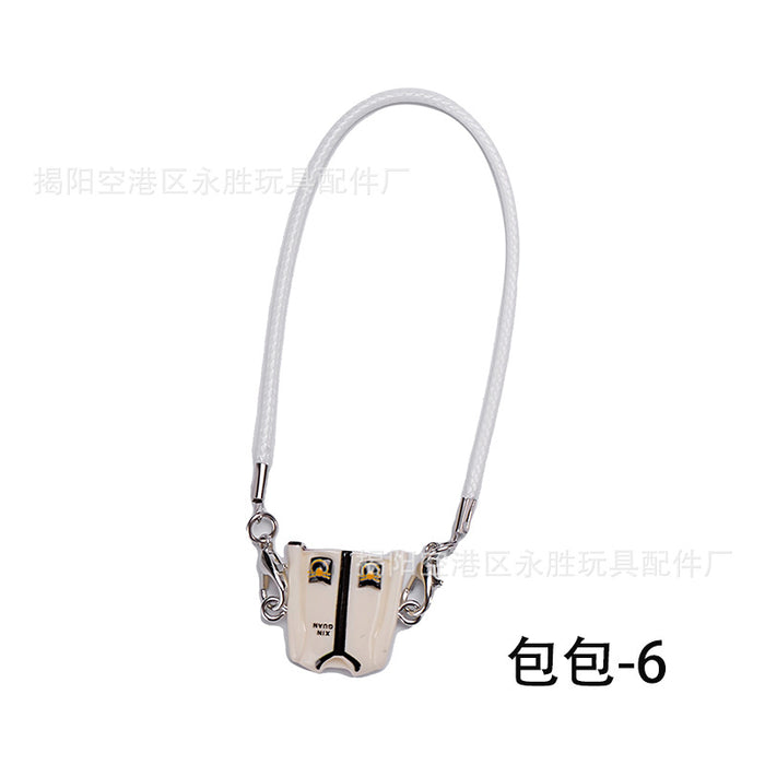 Wholesale Doll  Clothes Knitted Sweater with Jeans Replacement Keychain Bag Doll