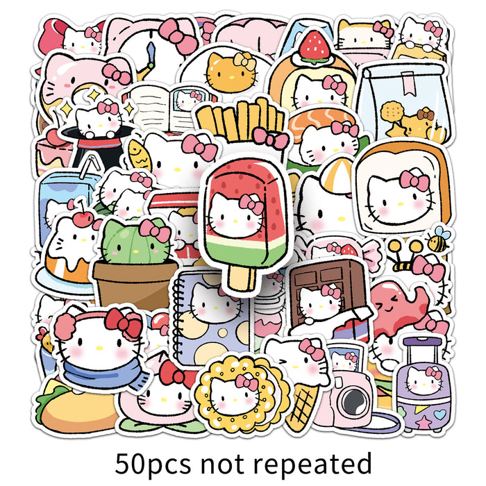 Wholesale 50pcs cat stickers cartoon cute  stickers