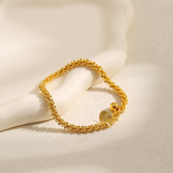 Wholesale New niche light luxury unique design Fried Dough Twists bracelet high-level versatile hand jewelry