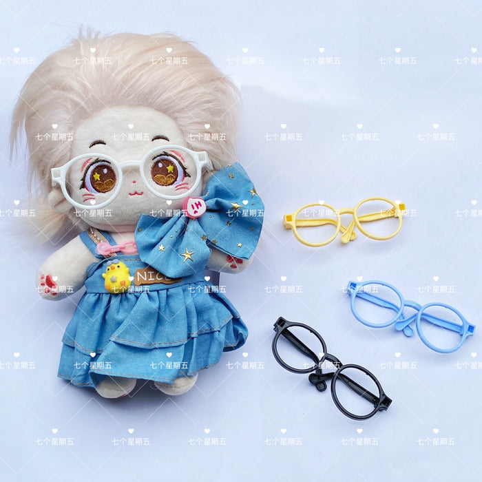 Wholesale 10CM20cm Cotton Doll Rab Cloth Mocking Bear Cute Doll Plush Doll Glasses Toy Accessories