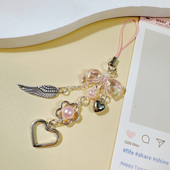 Wholesale Bow, Love, Wings, Pendant, Mobile Phone Chain, Versatile Bag, Gouka Chain