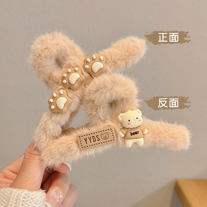 Wholesale Autumn and Winter Plush Grab Clip Large Size JDC-HC-DF002