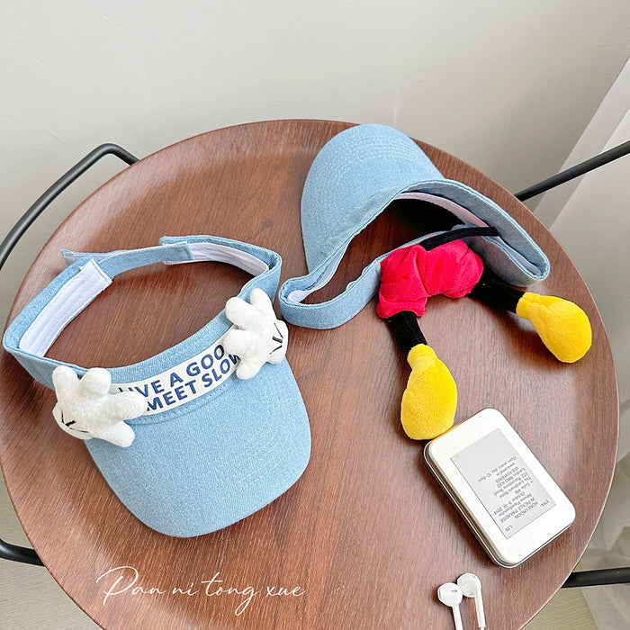 Wholesale Cartoon top baseball cap duckbill cap, versatile sun protection