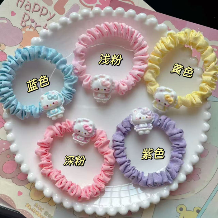 Wholesale Campus Hair Ring Couple Rubber Band Intestine Hair Rope Cartoon Hair Accessories