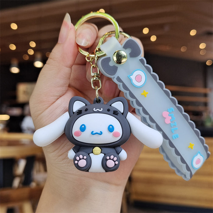 Wholesale Silicone Cartoon Doll Keychain JDC-KC-MingT115