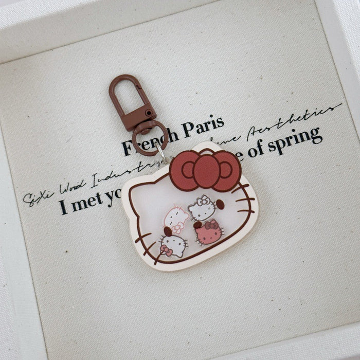 Wholesale Cartoon Wobble Cat Acrylic Keychain Bag Charm Cute Gift For Classmate Car Key Accessory Decorative Purse Pendant