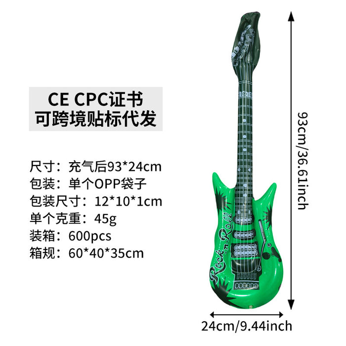Wholesale 10Pcs inflatable toys inflatable guitar bar party activities stage props inflatable musical instrument