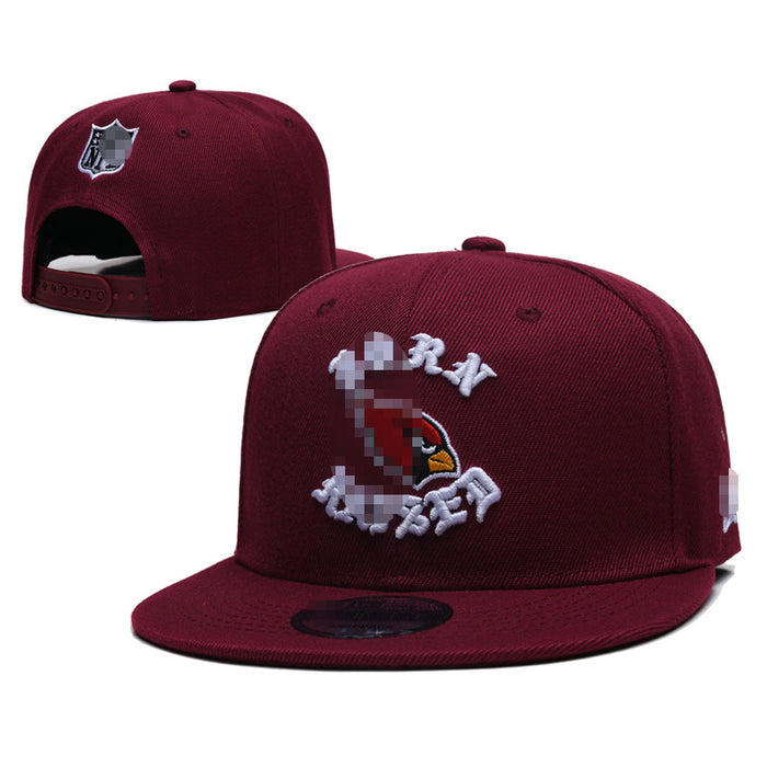 Wholesale Football Team Hat  Embroidered Flat-Brimmed Hat Outdoor Sun Protection Visor