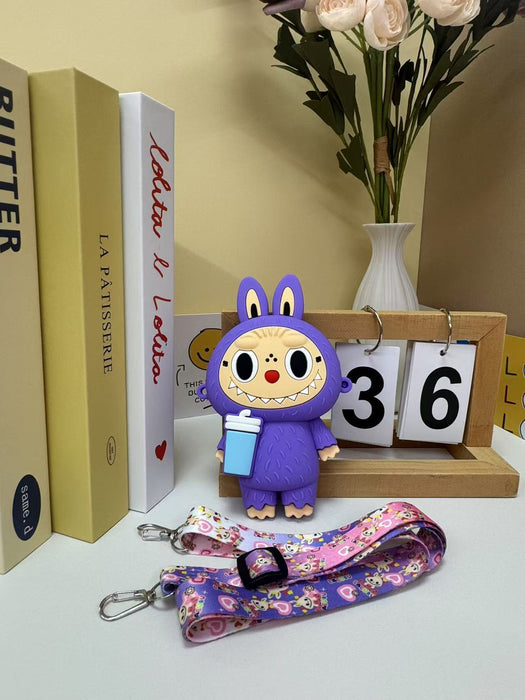 Wholesale Children's bag silicone pull-on cartoon crossbody bag boys and girls coin purse coin storage bag