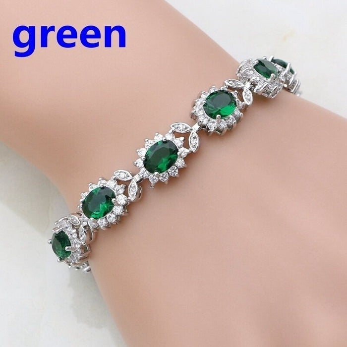 Wholesale Simple zircon-set bracelets in various colors