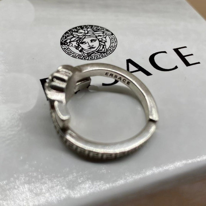 Wholesale Retro adjustable open ring brass material trend niche design ring