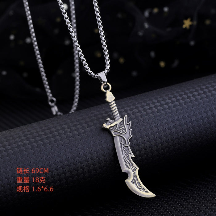 Wholesale All-match Pendant Stainless Steel Necklace JDC-NE-Zheq009