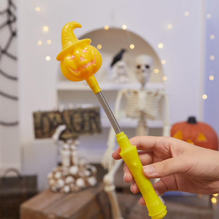 Wholesale  Decoration Pumpkin Lantern Kidsren' s Toys Small Gifts Luminous Hand Stick Bar Party Supplies Gift Props