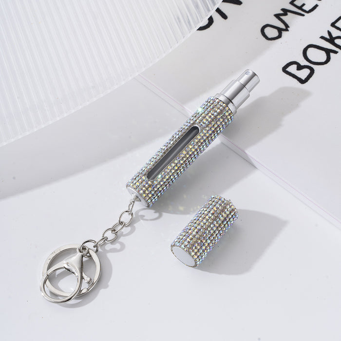 Wholesale Plastic Diamond Perfume Bottle Keychain JDC-KC-ZY026