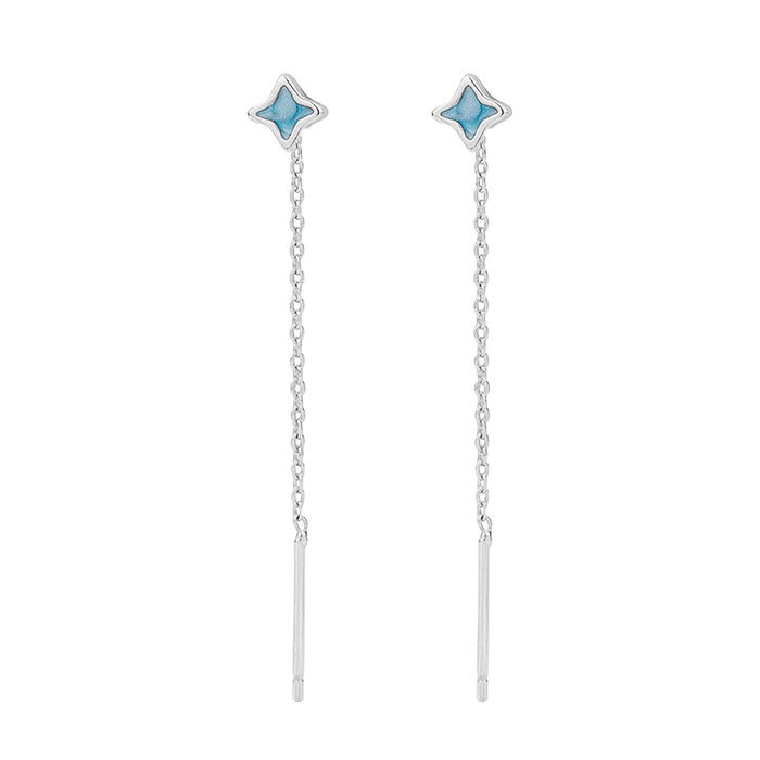 Wholesale Earstring long star tassel earrings with temperament cross star ear chain