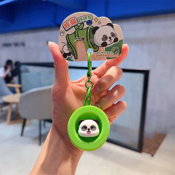 Wholesale Hugging bamboo panda, squeezing and relaxing toy, keychain, couple pendant