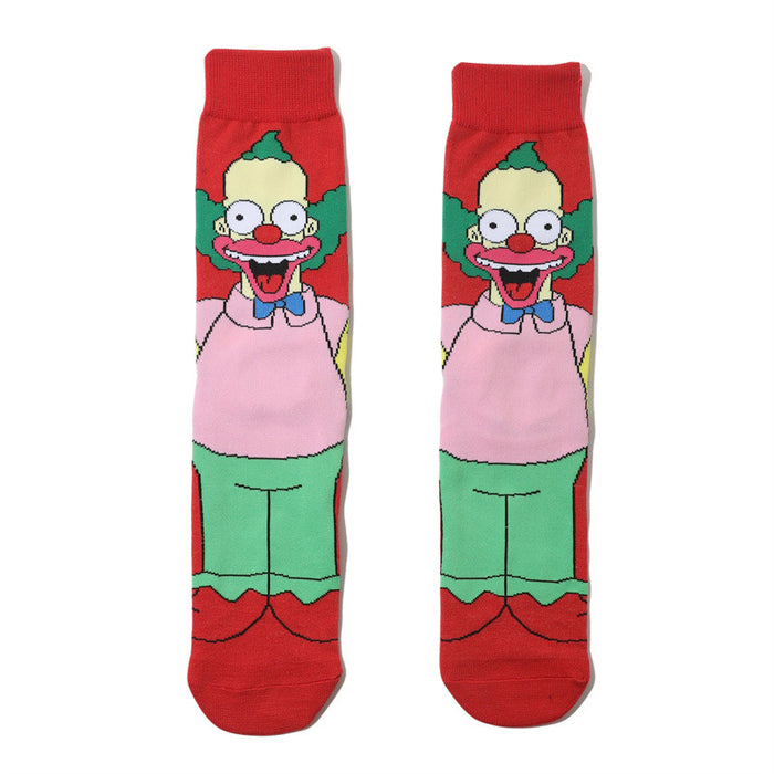 Wholesale Cartoon/ Anime Cotton Socks Mid-Calf