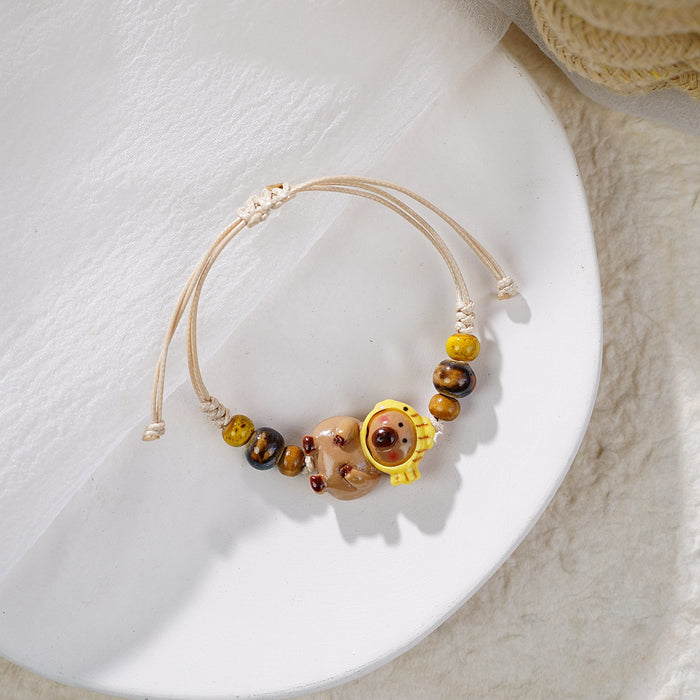 Wholesale Bracelet Cute Resin Bear Student Small Animal Children's Hand Rope Women
