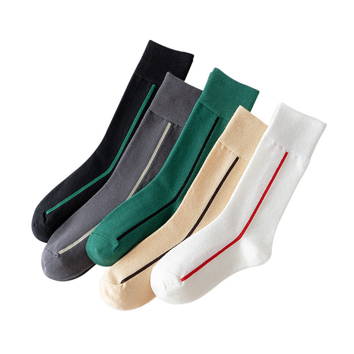 Wholesale Simple, light luxury, personalized socks, mid tube socks, cotton versatile line socks