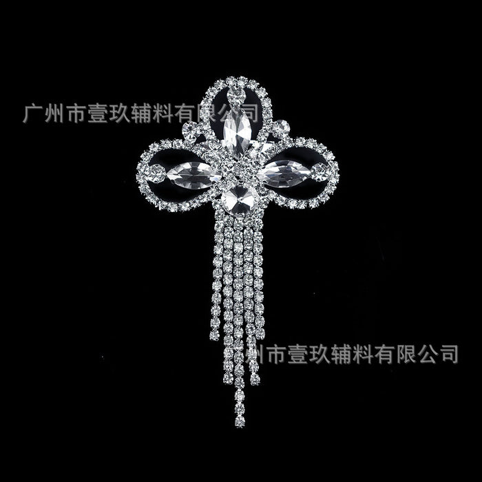 Wholesale DIY rhinestone bow clothing accessories