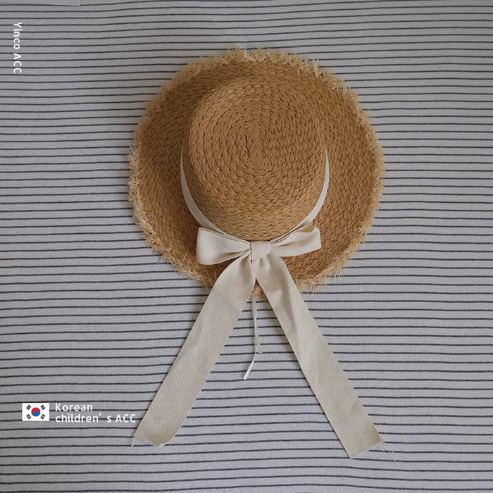 Wholesale Grass Children's Straw Hat Summer Travel Sunshade Style