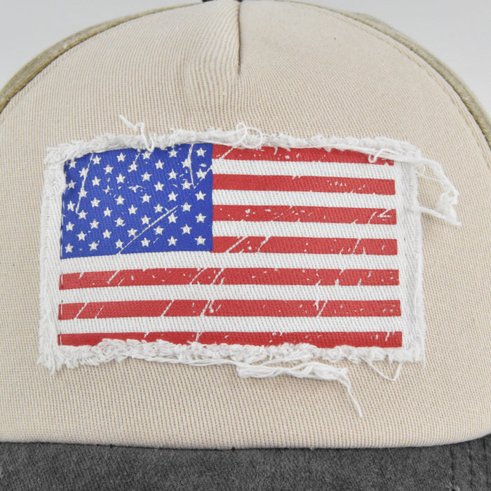 Wholesale Cotton Vintage Patch Flag Baseball Cap JDC-FH-DeX016