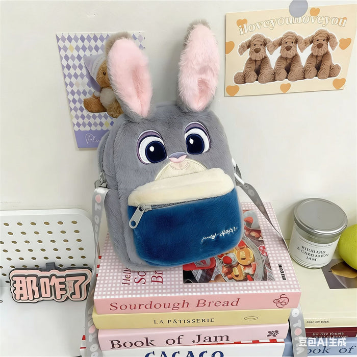 Wholesale Cute cartoon crossbody plush shoulder bag