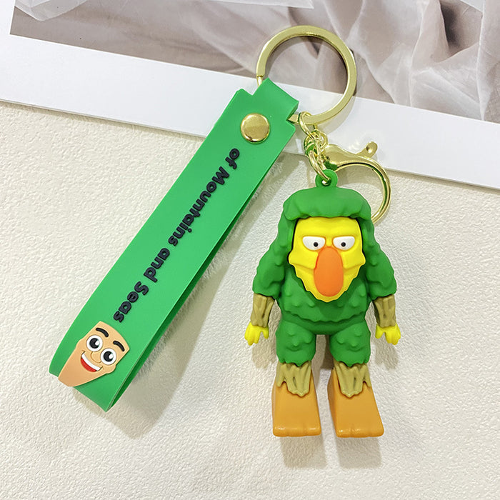 Wholesale Wooden Stick Man Bigfoot Tree Shark Doll Pendant