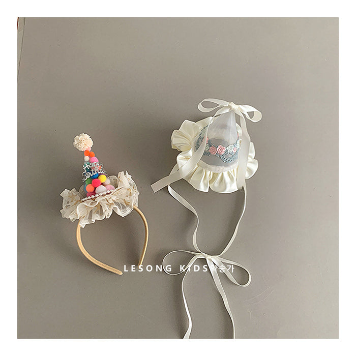 Wholesale Hairband Crown Mesh Birthday Hat Photo Props