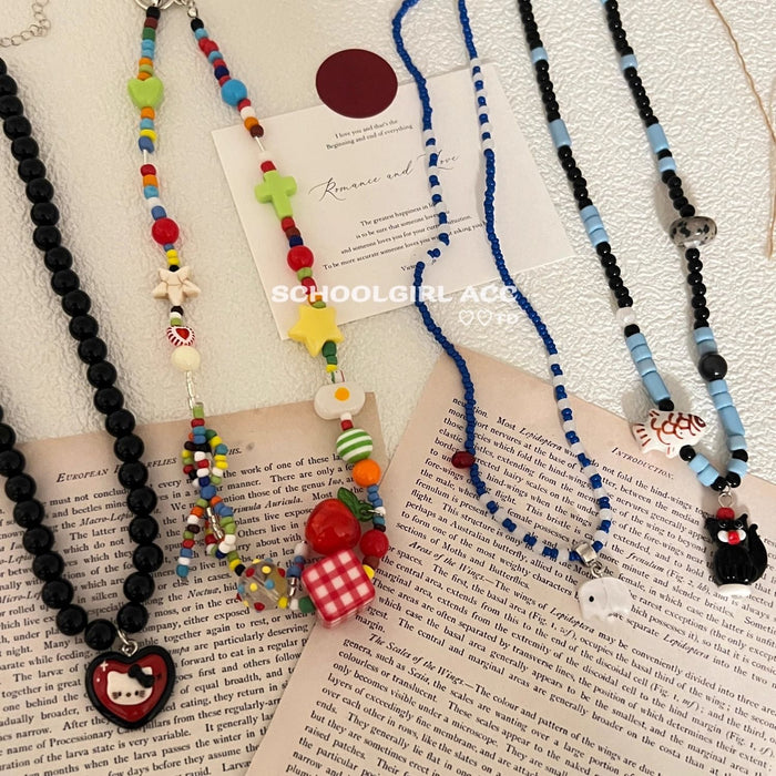 Wholesale color necklace  female accessories clavicle chain