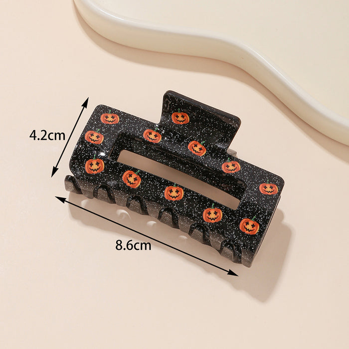 Wholesale Halloween Acrylic Hollow Square Hair Clip JDC-HC-SNSB001