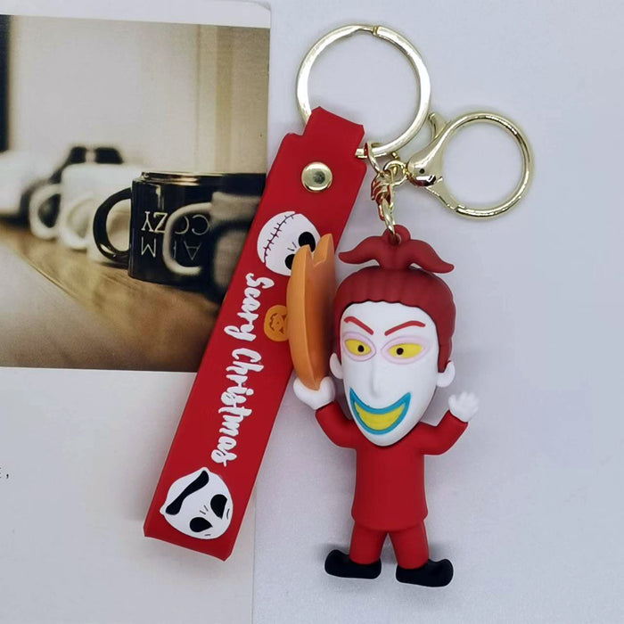 Wholesale Cartoon Christmas Horror Night Doll Keychain Pendant Bag Car Key Chain Accessories Gift