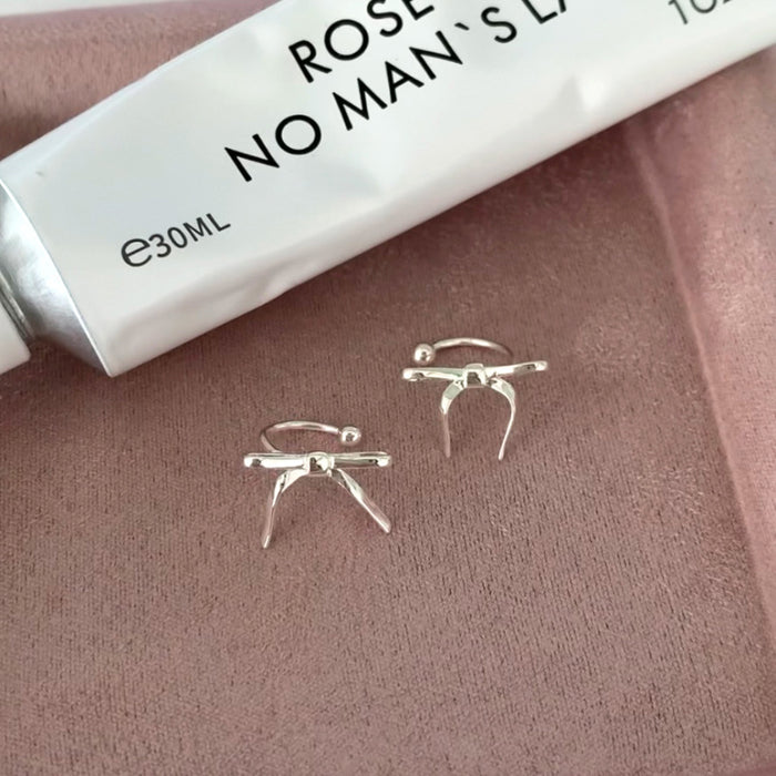 Wholesale Bow Ribbon Earrings Ear Clip No Ear Holes Earrings