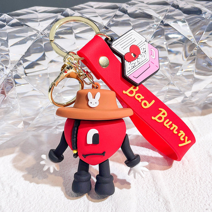 Wholesale Silicone Cartoon Doll Keychain JDC-KC-QiChao061