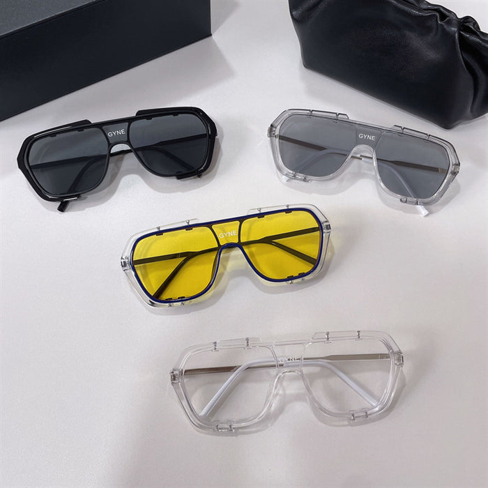 Wholesale Conjoined Sunglasses with Large Frame, Fashionable and High Beauty Sunglasses