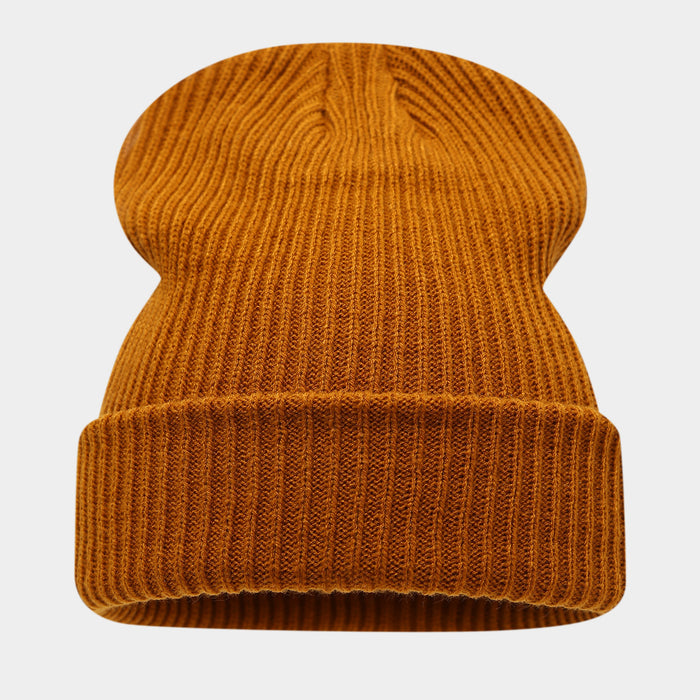 Wholesale Double-striped cuffed pullover warm knitted fashionhat