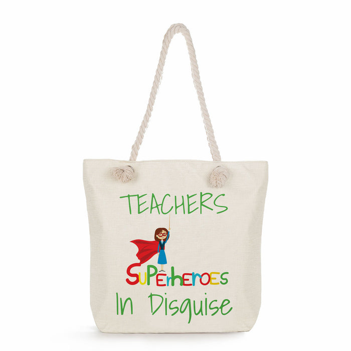 Wholesale Teacher's Day Printing Portable Storage Beach Bag Shoulder Bag JDC-SD-AnKe003