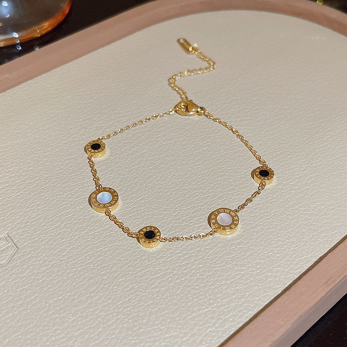 Wholesale stainless steel bracelet double-layer folded to wear