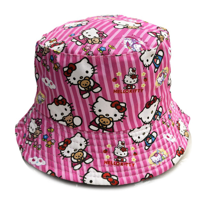 Wholesale Fisherman's hat, cute cartoon basin hat, double-sided sun protection and sunshade hat, bucket hat