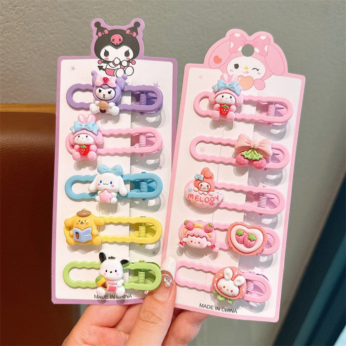 Wholesale Cartoon Hair Clips for Kids Cute Plastic Resin Hair Accessory for Gift or Resale