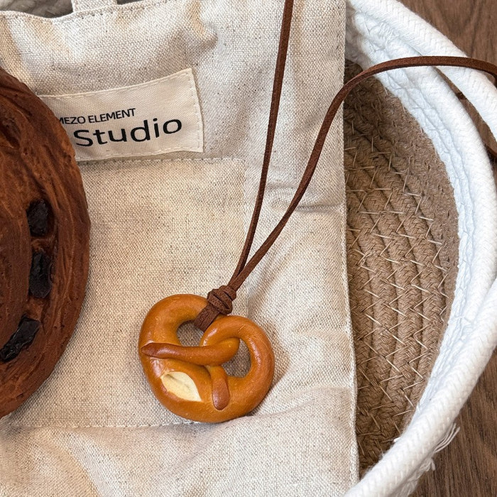 Wholesale Cute plush animal necklace, women's autumn and winter long style hanging neck sweater chain, sweatshirt chain