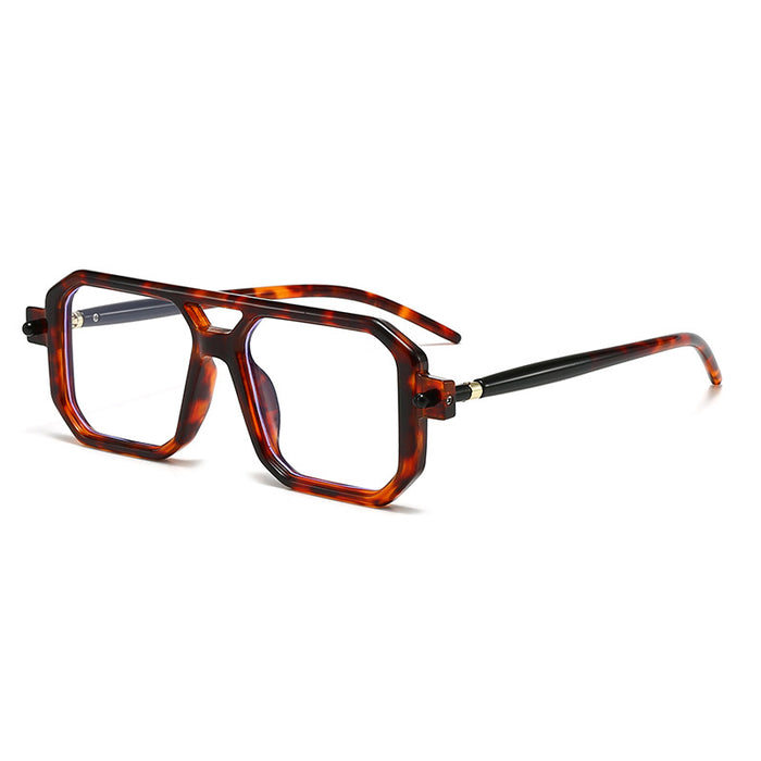 Wholesale square large frame sunglasses trendy double beam sunglasses